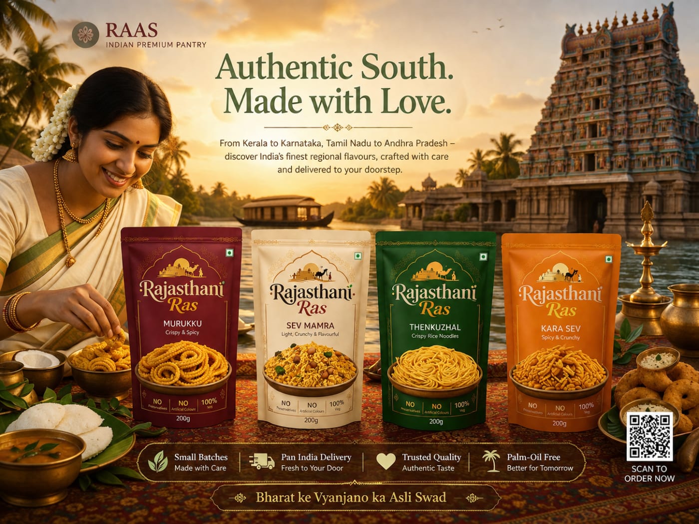 South Indian filter coffee and snacks — regional flavours from South India